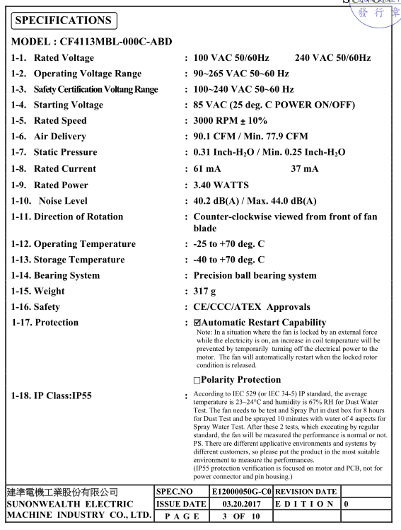 CF4113LBL-000C-AE9參數 CF4113LBL-000C-AE9參數